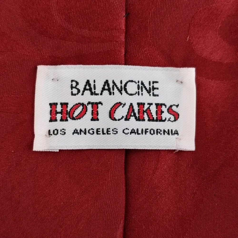 VTG Gary Patterson Frustrated Golfer Novelty‎ Tie Balancine Hot Cakes Red Golf